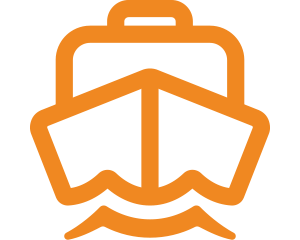 orange boat